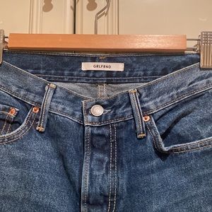 GRLFRIEND BLUE STRAIGHT LEG JEANS